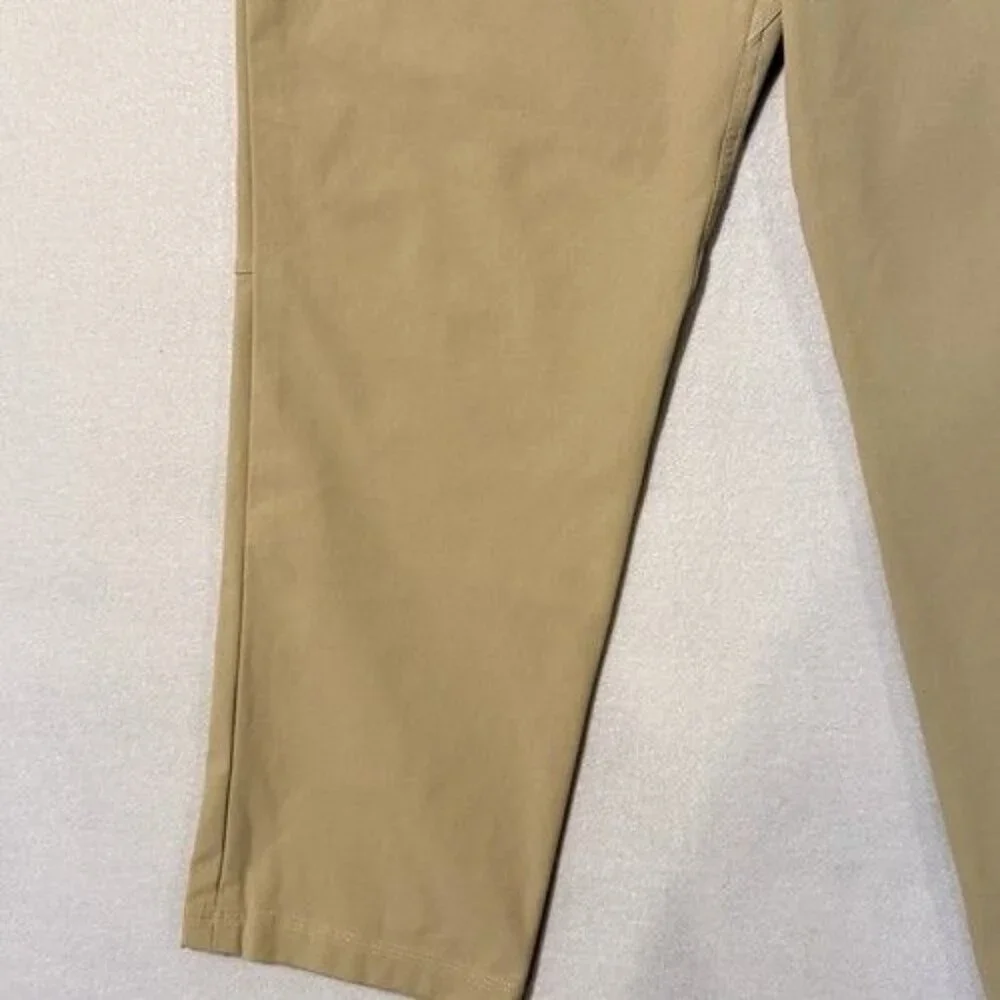 Mens Lululemon ABC Pants 34x27 Tofino Sand Khaki Classic Fit Warpstreme Commute